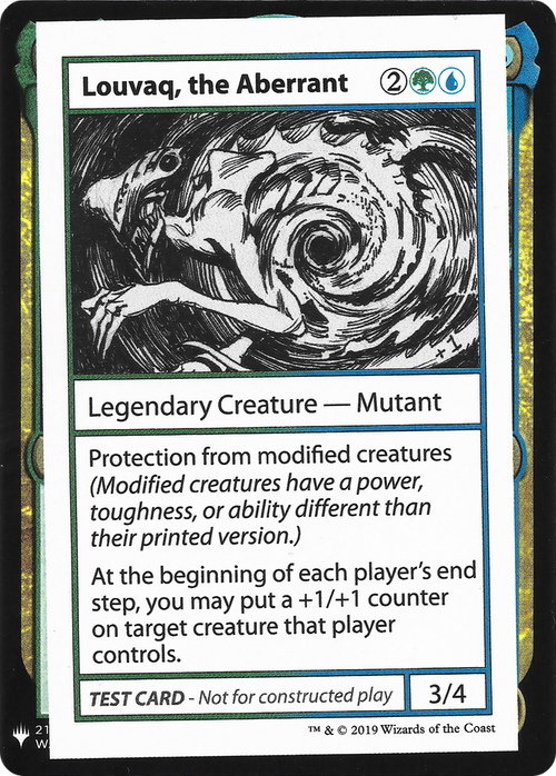 Louvaq, the Aberrant (CMB1-) - Mystery Booster Playtest Cards 2019