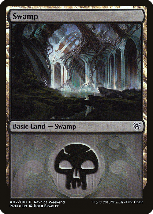 Swamp - Dimir (A02) (LARP-002) - GRN Ravnica Weekend Foil