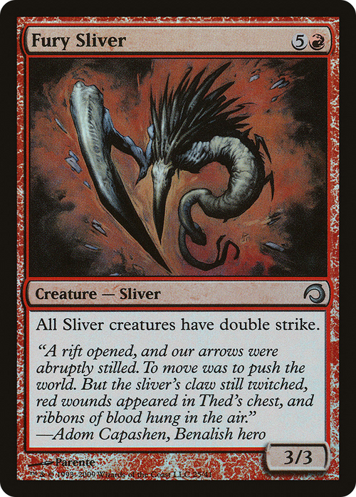 Fury Sliver (PDS-025) - Premium Deck Series: Slivers Foil