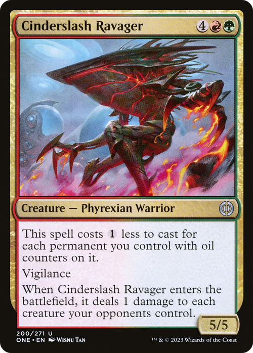 Cinderslash Ravager (ONE-200) - Phyrexia: All Will Be One
