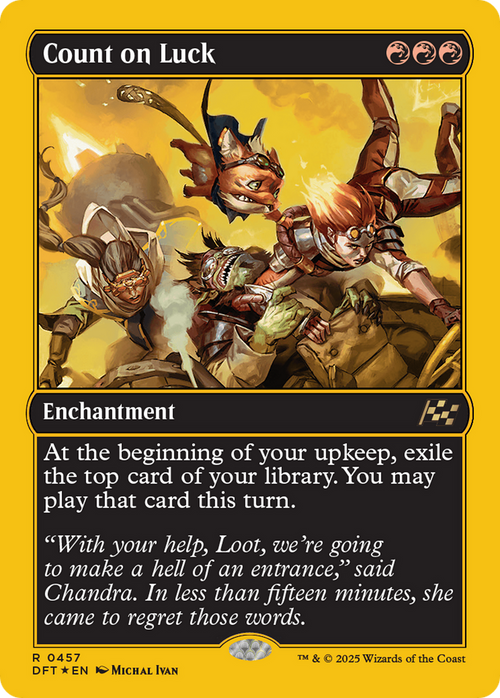 Count on Luck (First-Place Foil) (DFT-457) - Aetherdrift: (enchantment) Foil