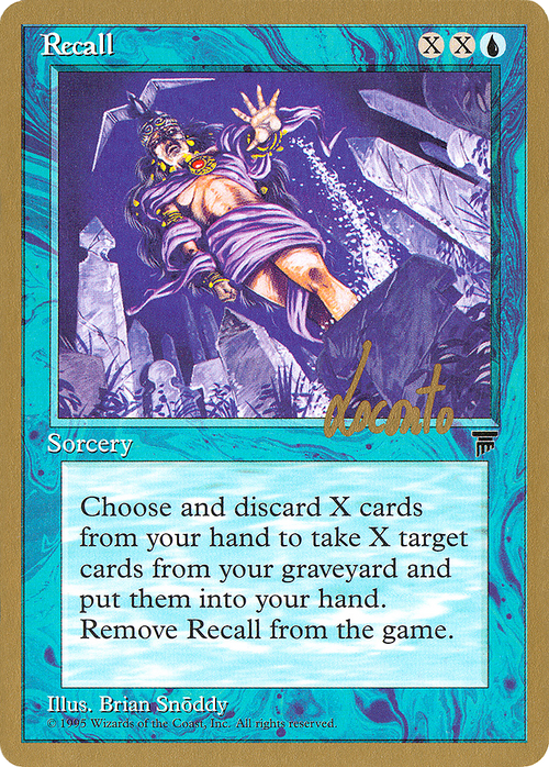 Recall - 1996 Michael Loconto (LEG) (WCD-) - Pro Tour Collector Set