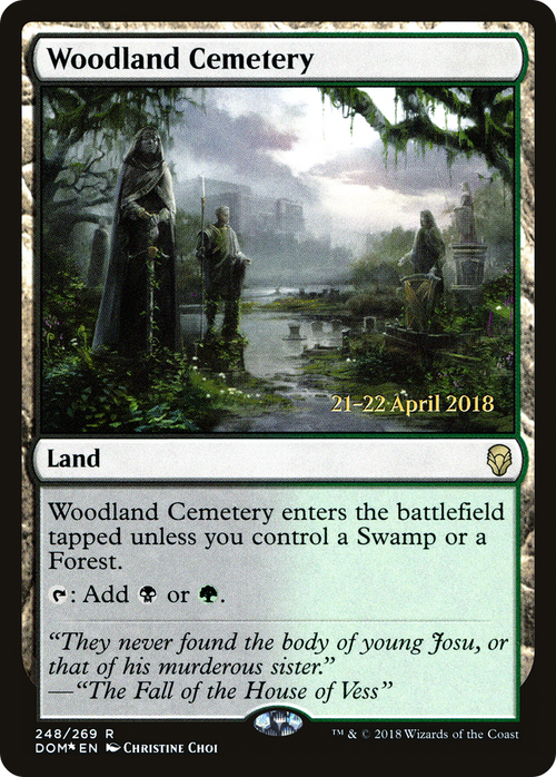 Woodland Cemetery (PRE-248S) - Dominaria Promos Foil