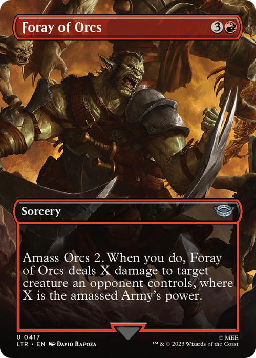 Foray of Orcs (Borderless) (LTR-417) - The Lord of the Rings: Tales of Middle-earth