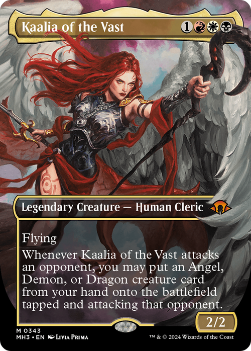 Kaalia of the Vast (Borderless) (0343) (MH3-343) - Modern Horizons 3 Foil
