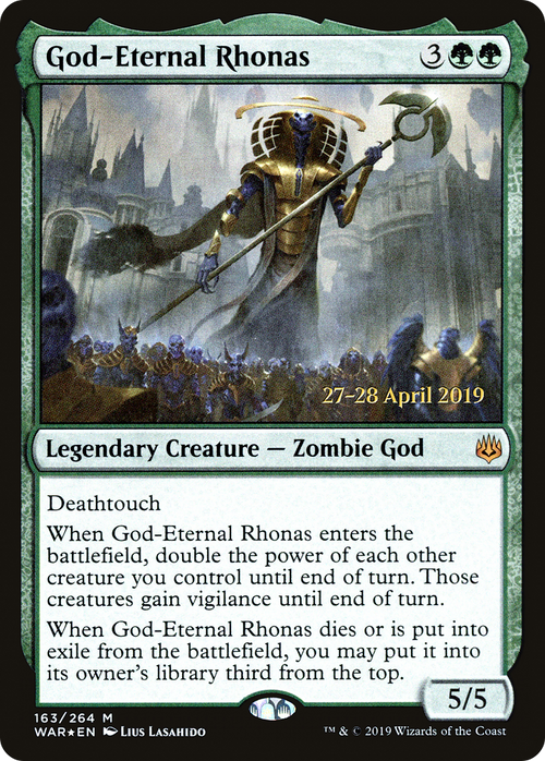 God-Eternal Rhonas (PRE-163S) - War of the Spark Promos Foil