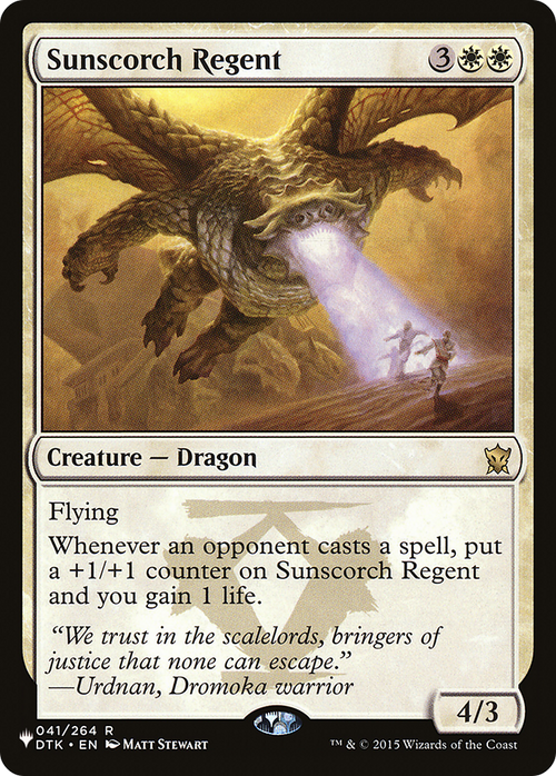 Sunscorch Regent (LIST-041/264) - The List Reprints