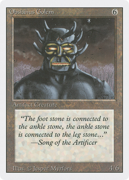 Obsianus Golem (3ED-) - Revised Edition