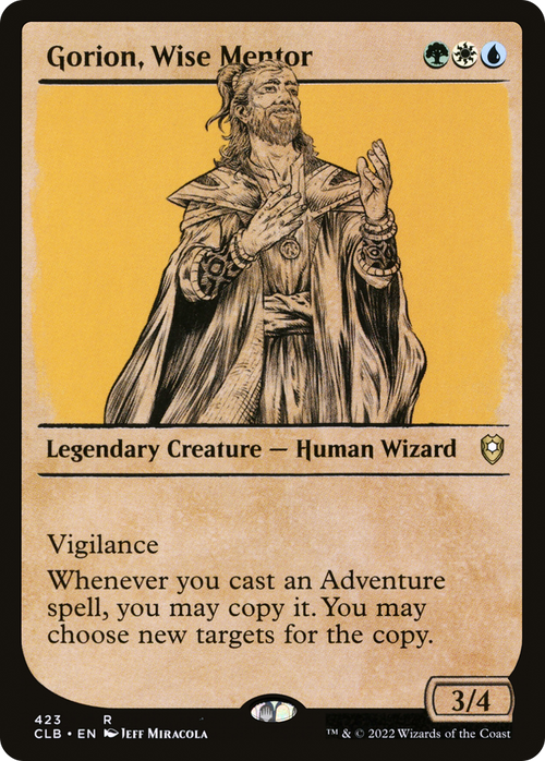 Gorion, Wise Mentor (Showcase) (CLB-423) - Commander Legends: Battle for Baldur's Gate: (Showcase)