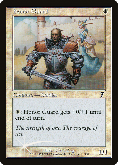 Honor Guard (7ED-021) - 7th Edition Foil