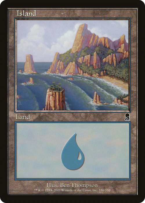 Island (336) (ODY-336) - Odyssey Foil