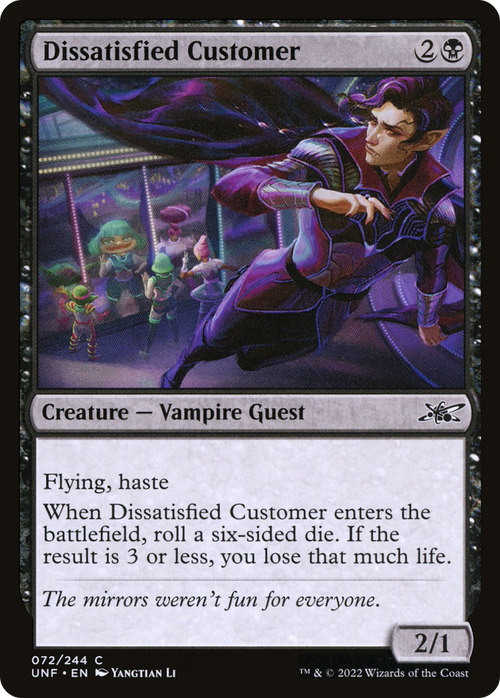 Dissatisfied Customer (UNF-072) - Unfinity Foil