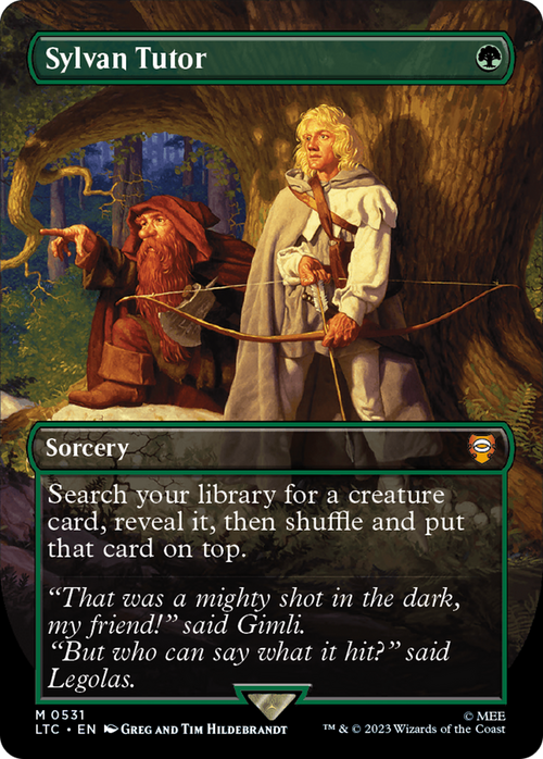 Sylvan Tutor (Borderless) (LTC-531) - Tales of Middle-earth Commander Foil