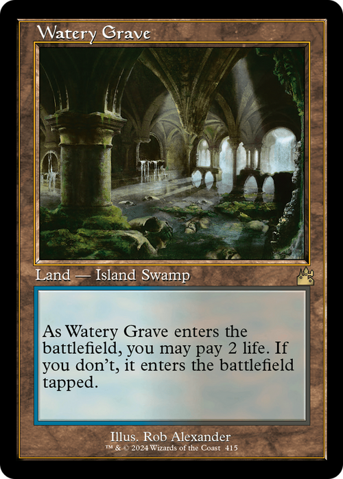 Watery Grave (Retro Frame) (RVR-415) - Ravnica Remastered