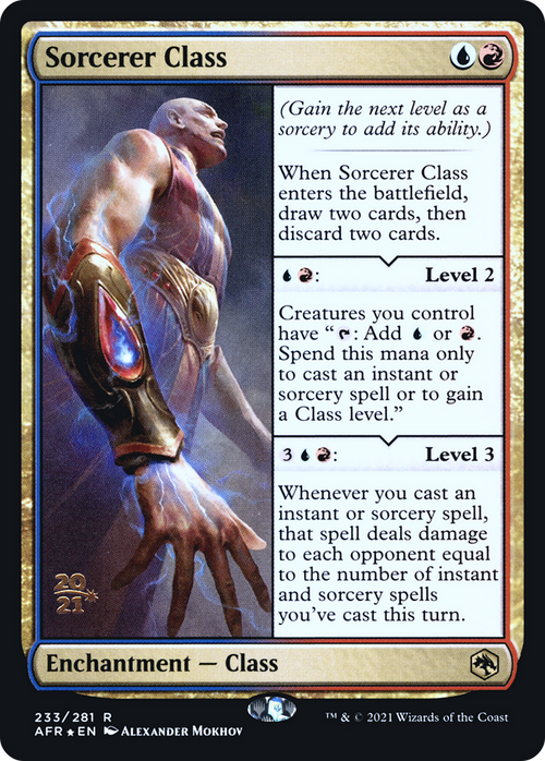 Sorcerer Class (PRE-233S) - Adventures in the Forgotten Realms Promos Foil