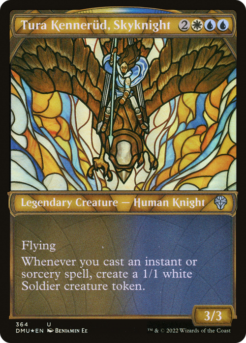 Tura Kennerud, Skyknight (Textured Foil) (DMU-364) - Dominaria United: (Showcase) Foil
