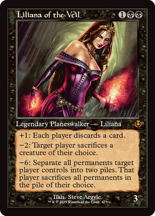 Liliana of the Veil (Retro Frame) (INR-475) - Innistrad Remastered