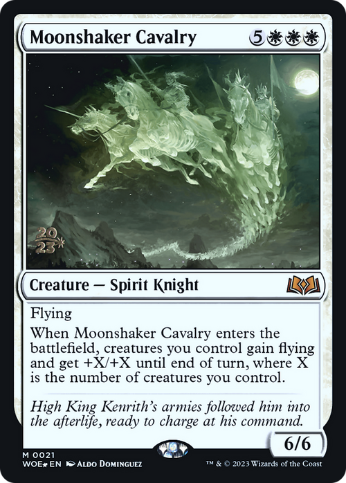 Moonshaker Cavalry (PRE-021) - Wilds of Eldraine Promos Foil