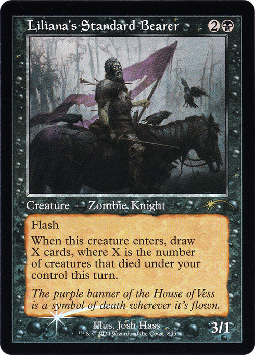 Liliana's Standard Bearer (Retro Frame) (SLD-845) - Secret Lair Drop Foil
