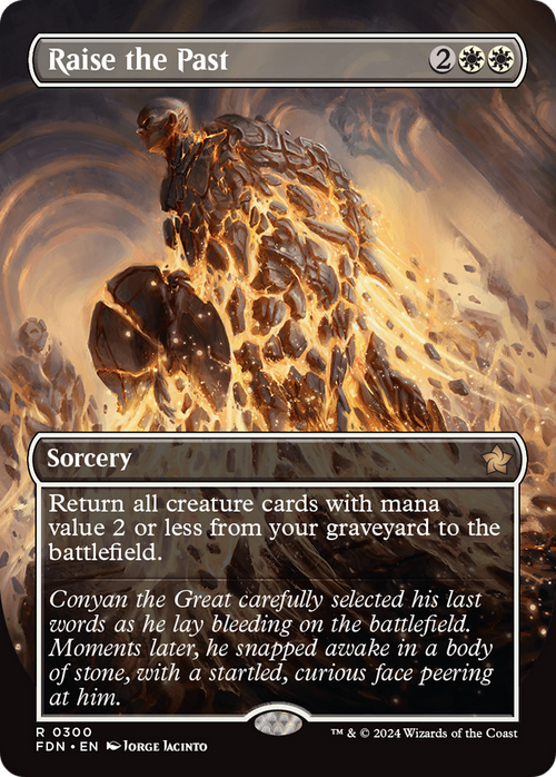 Raise the Past (Borderless) (FDN-300) - Foundations Foil