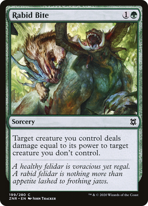 Rabid Bite (ZNR-199) - Zendikar Rising