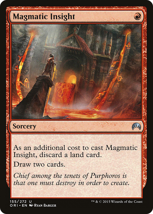 Magmatic Insight (ORI-155) - Magic Origins Foil