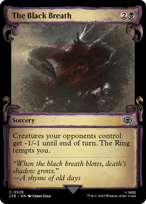 The Black Breath (Showcase Scrolls) (LTR-529) - The Lord of the Rings: Tales of Middle-earth: (Showcase)