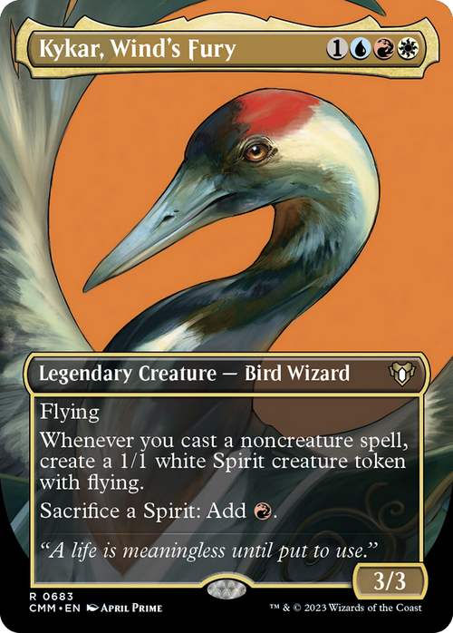 Kykar, Wind's Fury (Borderless) (CMM-683) - Commander Masters