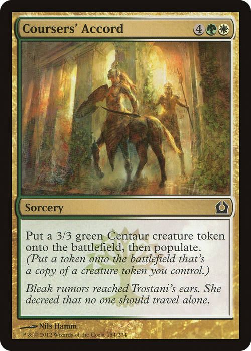 Coursers' Accord (RTR-154) - Return to Ravnica Foil