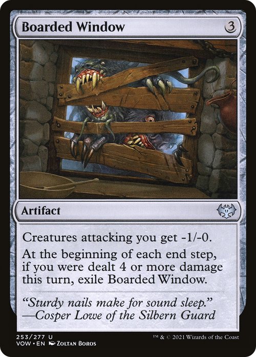 Boarded Window (VOW-253) - Innistrad: Crimson Vow Foil