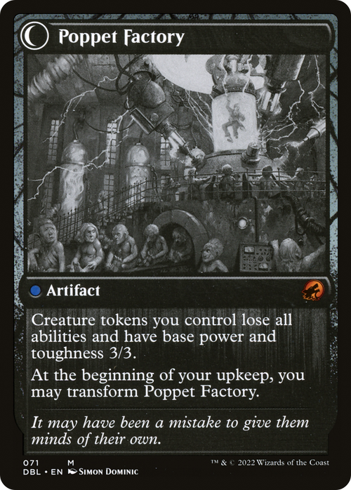 Poppet Stitcher (DBL-071) - Innistrad: Double Feature: (Double Faced Transform)