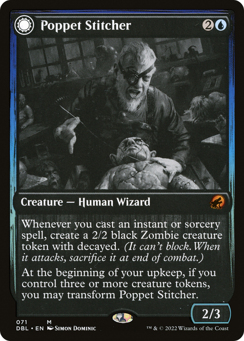 Poppet Stitcher (DBL-071) - Innistrad: Double Feature: (Double Faced Transform)