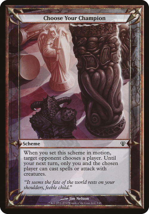 Choose Your Champion (Archenemy) (OVER-) - Archenemy Schemes