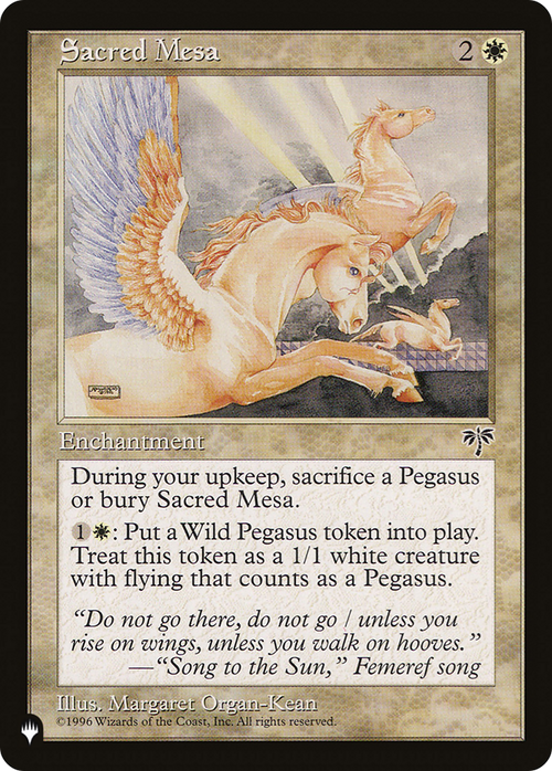 Sacred Mesa (LIST-MIR-37) - The List