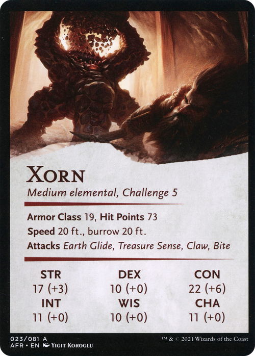 Xorn // Xorn (AAFR-023) - Adventures in the Forgotten Realms Art Series (Borderless)