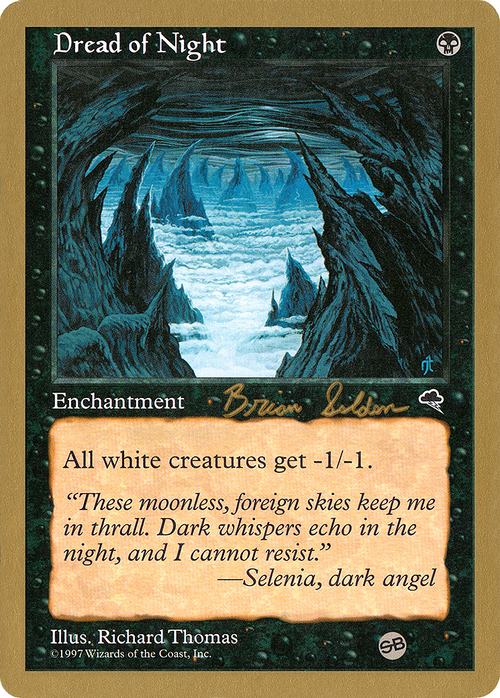 Dread of Night - 1998 Brian Selden (TMP) (SB) (WCD-) - World Championship Decks 1998