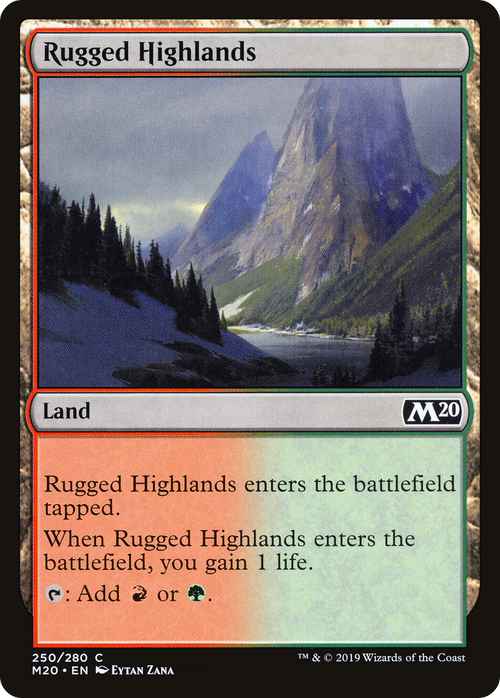 Rugged Highlands (M20-250) - Core Set 2020 Foil