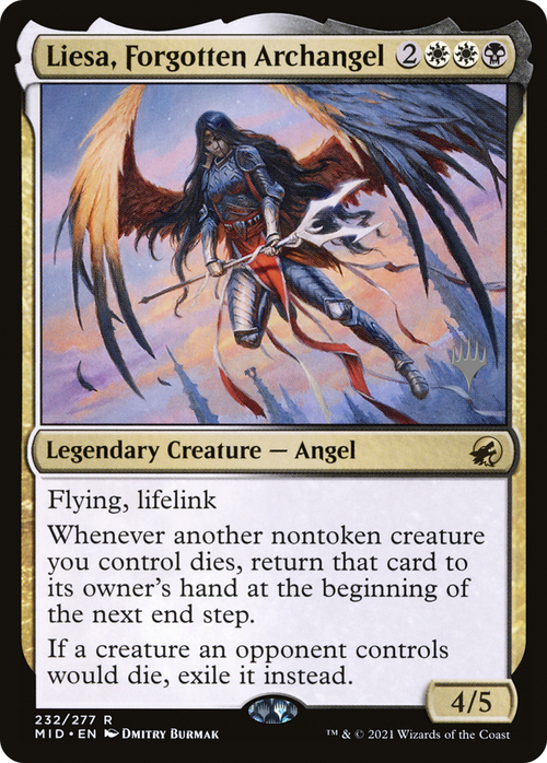 Liesa, Forgotten Archangel (PPMID-232P) - Innistrad: Midnight Hunt Promos Foil