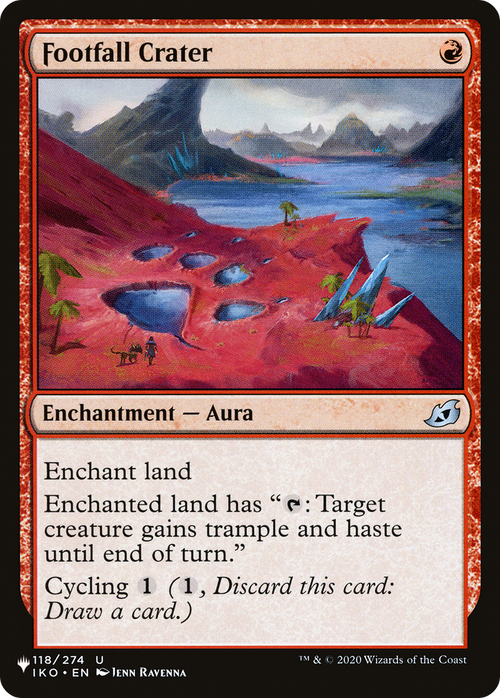 Footfall Crater (LIST-118) - The List