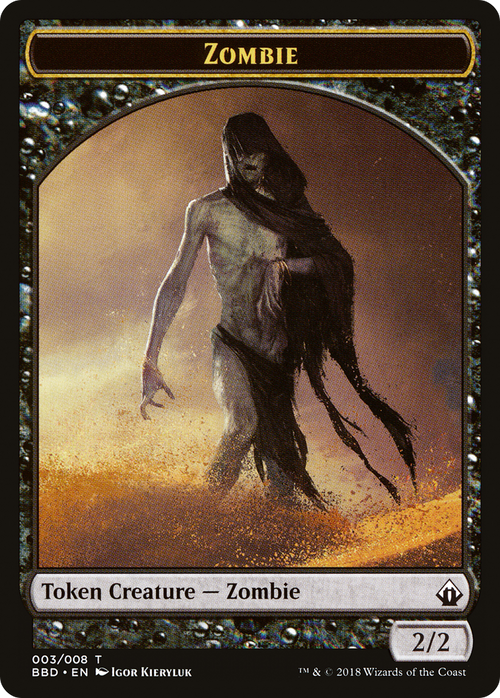 Zombie Token (BBD-003) - Battlebond Tokens