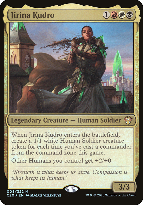Jirina Kudro (Commander 2020) (OVER-008) - Commander 2020 Oversized Foil