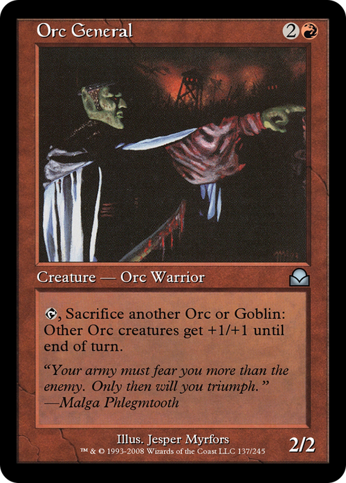 Orc General (ME2-137) - Masters Edition II Foil