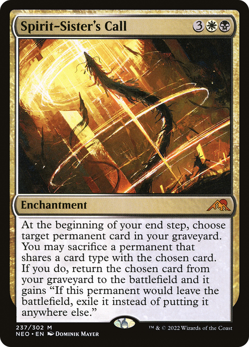 Spirit-Sister's Call (NEO-237) - Kamigawa: Neon Dynasty Foil