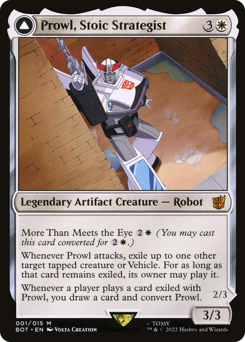 Prowl, Stoic Strategist (BOT-001) - Transformers: (convertdfc)