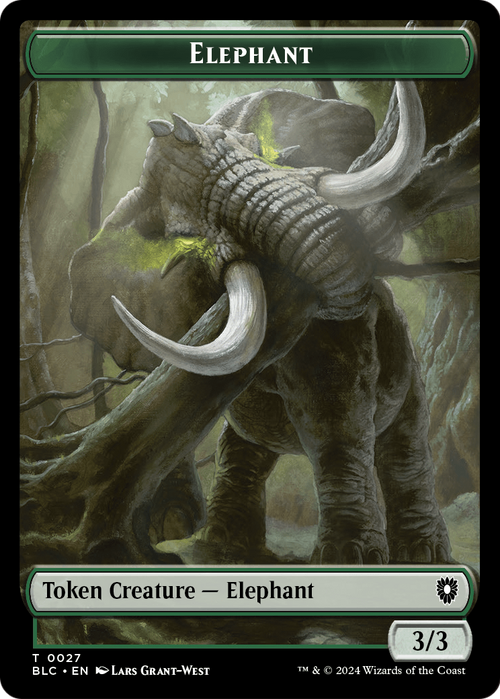 Elephant (TBLC-027) - Bloomburrow Commander Tokens