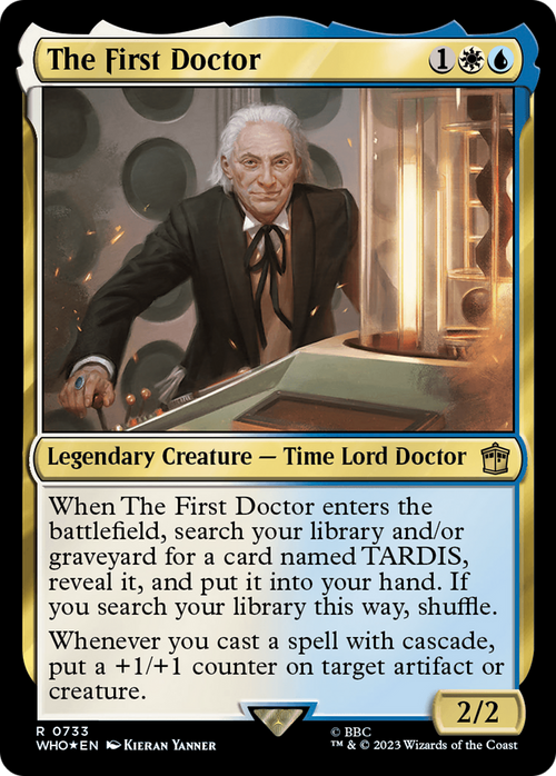 The First Doctor (Surge Foil) (WHO-733) - Doctor Who Foil