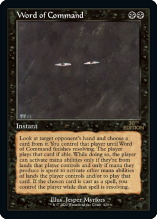 Word of Command (Retro Frame) (30A-430) - 30th Anniversary Edition