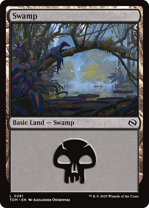 Swamp (0281) (TDM-281) - Tarkir: Dragonstorm Foil