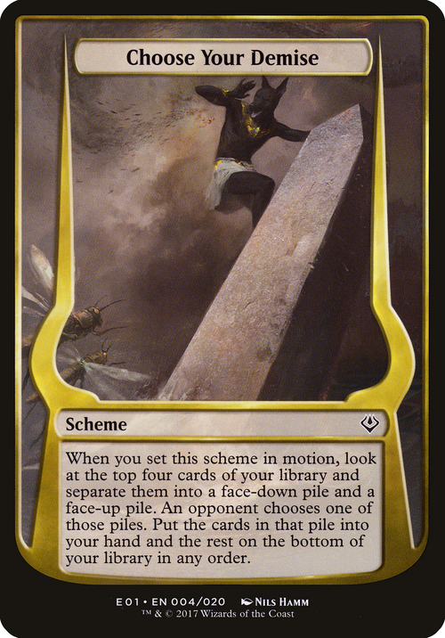 Choose Your Demise (Archenemy: Nicol Bolas) (OVER-004) - Archenemy: Nicol Bolas Schemes