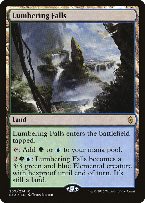 Lumbering Falls (BFZ-239) - Battle for Zendikar